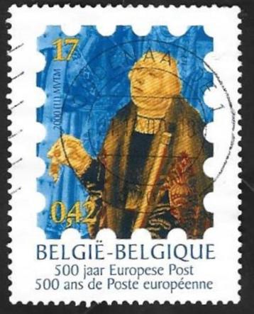1 Postzegel  België 2000 François de Tassis beschikbaar voor biedingen