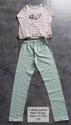 2 delige pyjama meisje: Woody maat 12 = 152 (NIEUW), Kinderen en Baby's, Kinderkleding | Maat 152, Nacht- of Onderkleding, Meisje