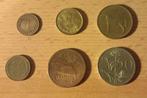 6 munten uit zes landen, Ophalen of Verzenden, Munten
