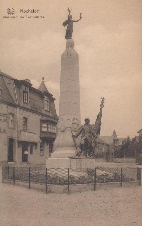 1935 - ROCHEFORT - Monument aux Combattants [1922], Verzamelen, Postkaarten | België, Ongelopen, Namen, 1920 tot 1940, Verzenden