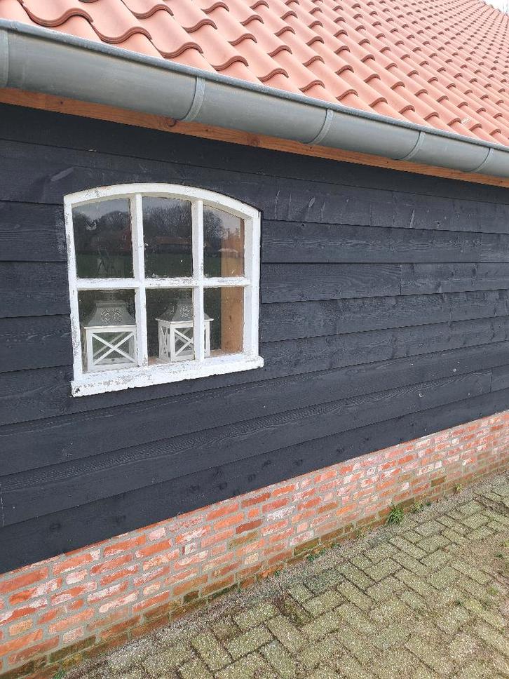 zwart gespoten vuren zweeds rabbat 12mm naar 25mm 4,00, Tuin en Terras, Palen, Balken en Planken, Nieuw, Planken, Ophalen