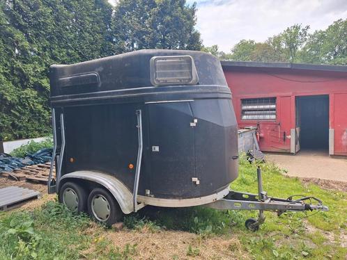 Remork voor 2 Paarden (Böckmann), Dieren en Toebehoren, Paarden en Pony's | Trailers en Aanhangwagens, Zo goed als nieuw, 2-paards trailer