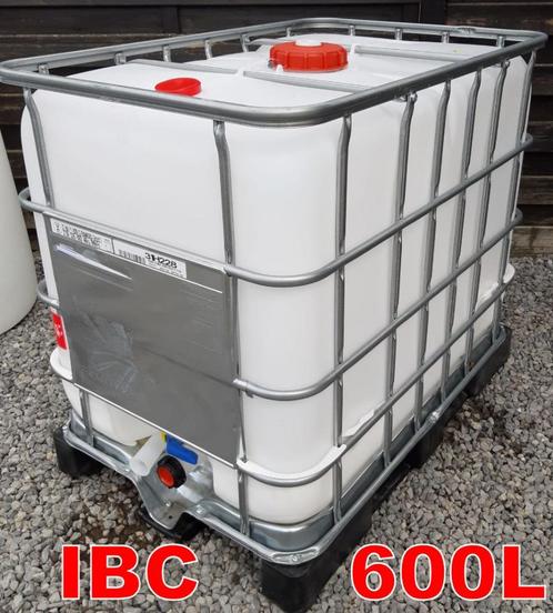 IBC Containers met kraan en pvc pallet Ideaal als regen ton, Tuin en Terras, Regentonnen, Zo goed als nieuw, Kunststof, 150 liter of meer