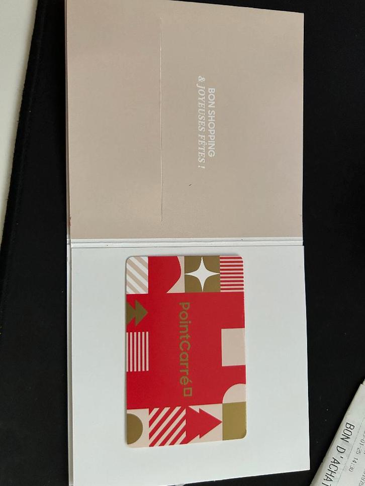 Cartes cadeaux Point carré, Tickets en Kaartjes, Kortingen en Cadeaubonnen, Eén persoon, Warenhuis- of Winkelbon, Cadeaubon, Arrangement