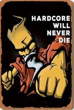 Panneau en métal hardcore ID&T - Man Cave vintage rétro, Collections, Enlèvement ou Envoi, Comme neuf, Panneau publicitaire