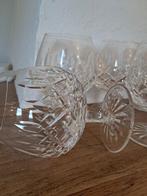 6 kristallen glazen van Waterford, grote bal op voet, Antiek en Kunst, Ophalen