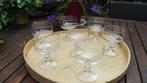 7 Vintage champagne coupes, Antiek en Kunst, Antiek | Glaswerk en Kristal, Ophalen