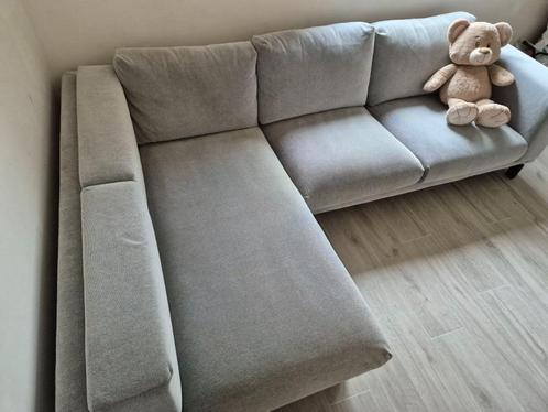 Hoekzetel Grijs - Chaise Longue Links - IKEA Nockeby, Huis en Inrichting, Zetels | Zetels en Chaises Longues, Zo goed als nieuw