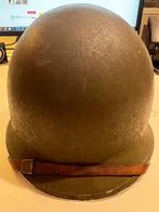 Originele US M1-helm WW2 en originele liner, Verzamelen, Ophalen of Verzenden