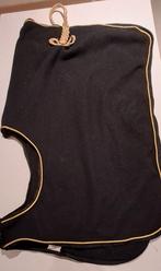 Uitrijdeken zwart met gouden randje maat M, Dieren en Toebehoren, Ophalen of Verzenden