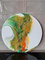 Acryl pouring LP 30cm, Antiquités & Art, Art | Peinture | Abstraite, Enlèvement ou Envoi