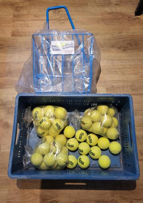 47 stuks NIEUW tennis ballen, Pro Supex Trainer + mandje, Sport en Fitness, Tennis, Nieuw, Ballen, Ophalen of Verzenden