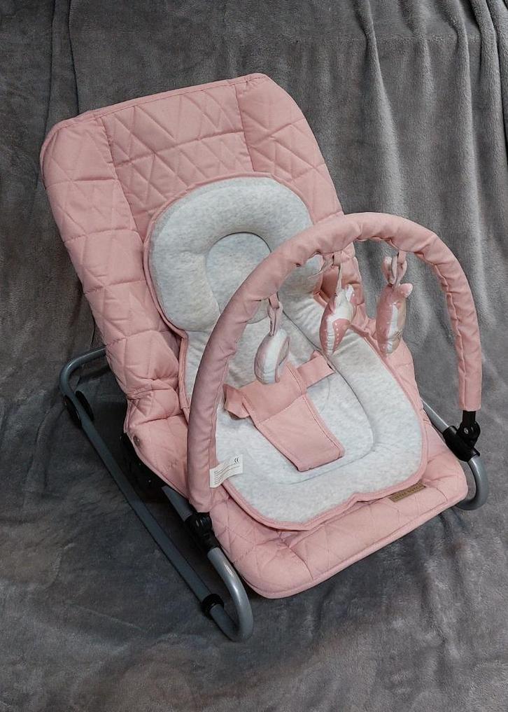 Transat pour bébé Little Dutch, Enfants & Bébés, Relax bébé, Comme neuf, Chaise rebondissante, Autres marques, Avec ceinture(s)