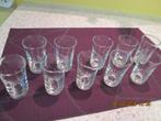Verres (10) à shot ou verrines (10) apéritives en verre., Enlèvement ou Envoi, Comme neuf, Verres et Verres à shot