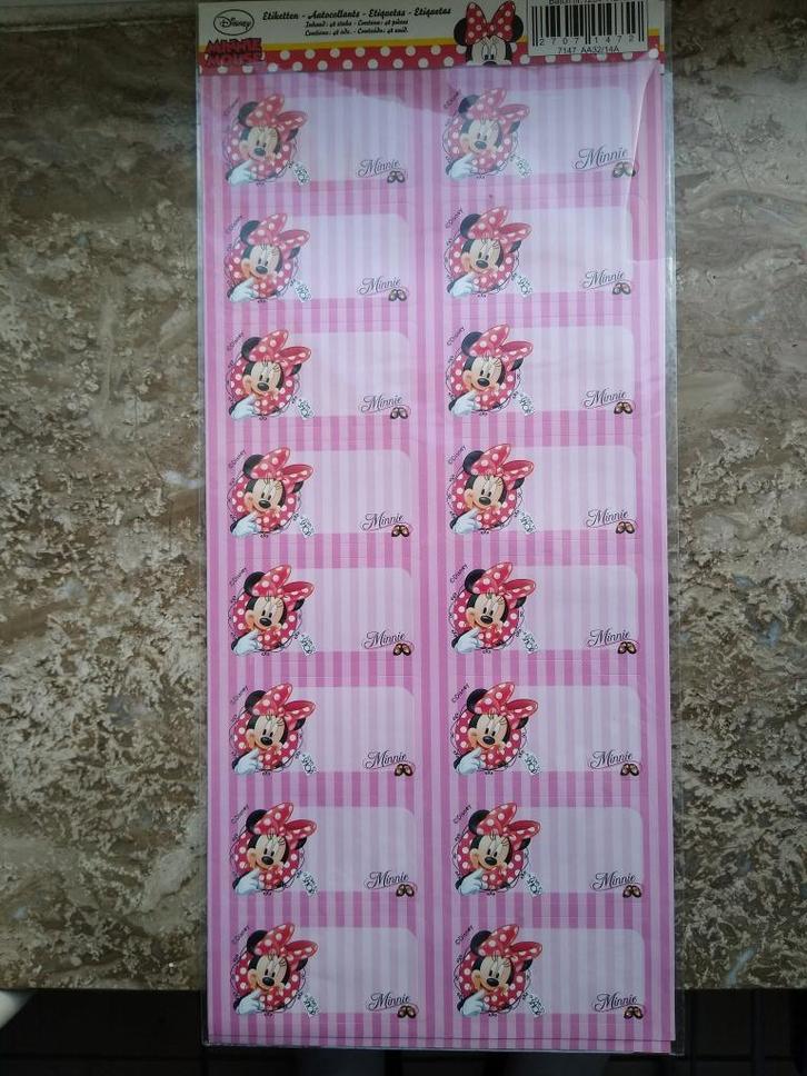 Schooletiketten Disney/Pixar, Diversen, Schoolbenodigdheden, Nieuw, Ophalen