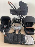Mutsy Nio 4 -Wiel Kinderwagen - Black Zwart 3-in-1, B, Voetenzak, Ophalen of Verzenden, Zo goed als nieuw
