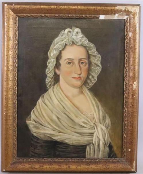 antiek schilderij portret Maria Wenniger rond 1800, Antiek en Kunst, Kunst | Schilderijen | Klassiek, Ophalen