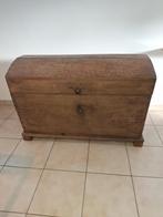 Antieke massieve eiken koffer., Ophalen