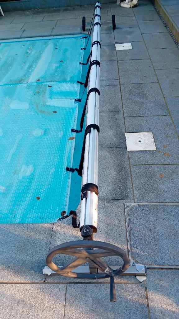afdekzeil zwembad, Jardin & Terrasse, Accessoires de piscine, Comme neuf, Couverture de piscine, Enlèvement