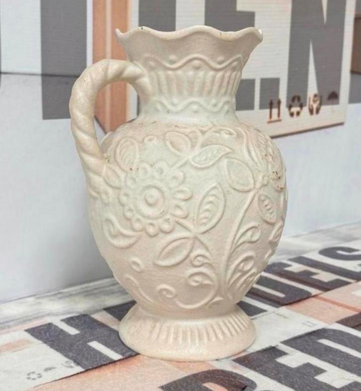 XL 1945 antiek Vaas Bay-West Germany keramisch creme 30cm, Antiek en Kunst, Antiek | Vazen, Ophalen of Verzenden