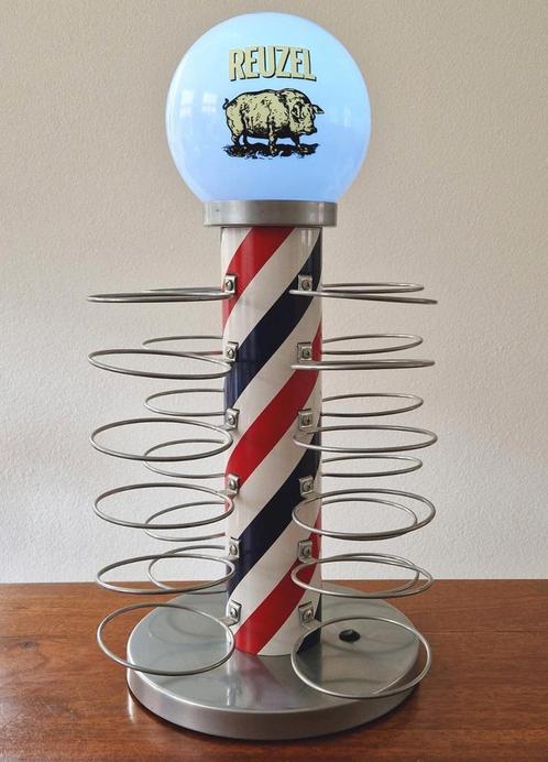 Reuzel barbiers / kappers display stand met verlichting., Verzamelen, Merken en Reclamevoorwerpen, Zo goed als nieuw, Gebruiksvoorwerp