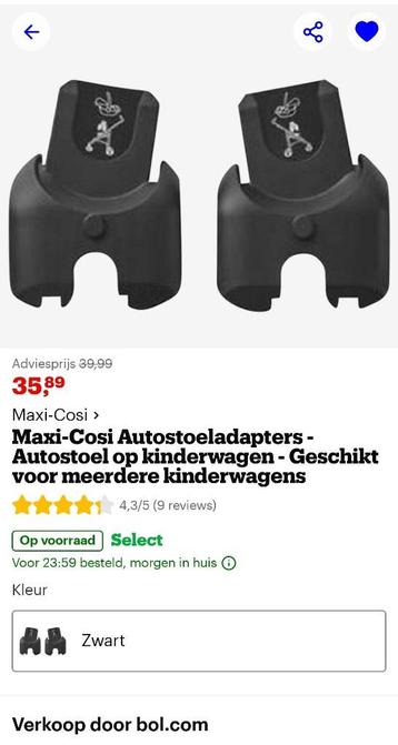 Maxi Cosi autostoeladapters