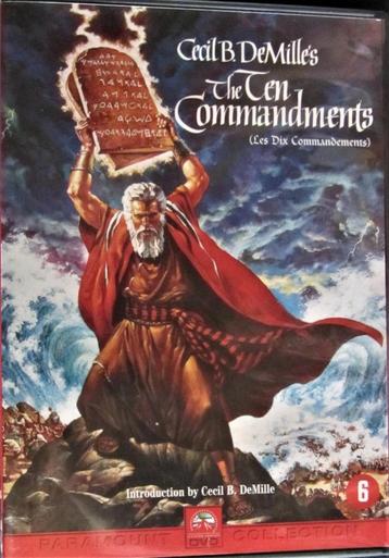 DVD ACTIE-HISTORISCH- THE TEN COMMANDMENTS -(CHARLTON HESTON, Tous les âges, Enlèvement ou Envoi, Comme neuf, Thriller d'action