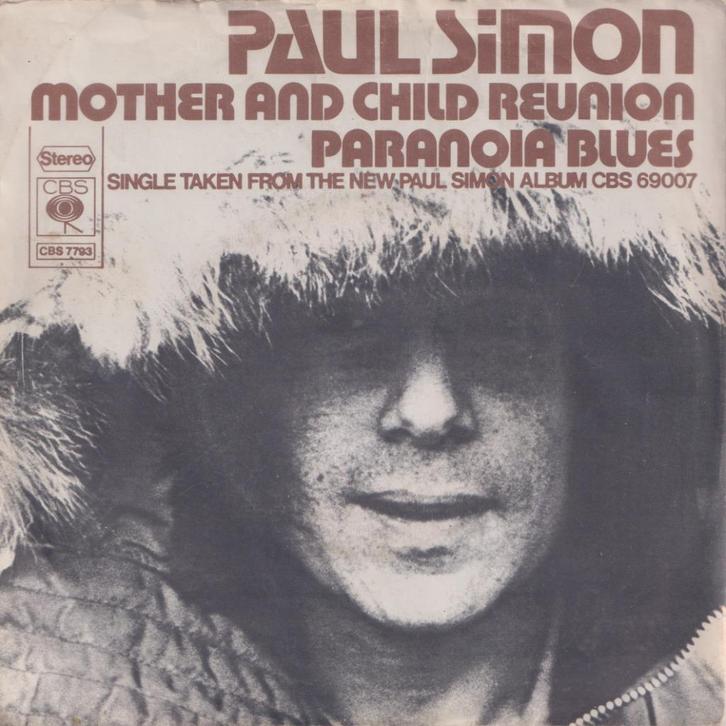 Paul Simon – Mother and child reunion  / Paranoia blues, Cd's en Dvd's, Vinyl Singles, Gebruikt, Single, Pop, 7 inch, Ophalen of Verzenden