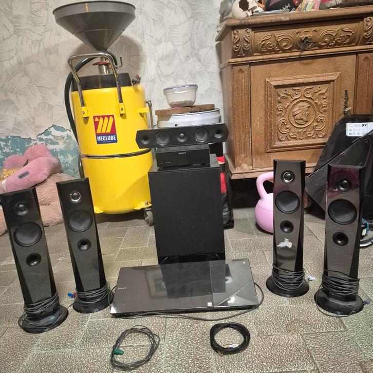 Sony Home Theatre-systeem met audio met hoge resolutie, Audio, Tv en Foto, Luidsprekerboxen, Gebruikt, Complete surroundset, 120 watt of meer