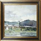 Huile sur panneau village signe Albert mascaux, Antiquités & Art, Art | Peinture | Classique, Enlèvement ou Envoi