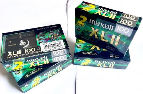 4 x 2 pak Maxell XL II 100 cassettes bandjes. Nieuw en gesea, CD & DVD, Cassettes audio, Neuf, dans son emballage, Vierge, 2 à 25 cassettes audio