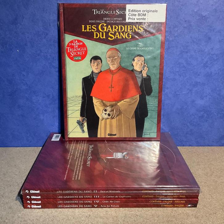 Le triangle secret - Les gardiens du sang 1 à 5 en E.O., Livres, BD, Comme neuf, Plusieurs BD, Enlèvement