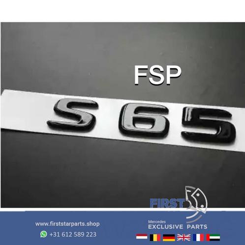 W222 W217 S65 LOGO EMBLEEM Mercedes S Klasse AMG 2014-2022 6, Auto-onderdelen, Carrosserie, Mercedes-Benz, Achter, Gebruikt, Ophalen of Verzenden