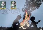 Postzegeluitgifte Kuifje Congo-België 2001, Ophalen of Verzenden, Kuifje, Zo goed als nieuw, Plaatje, Poster of Sticker