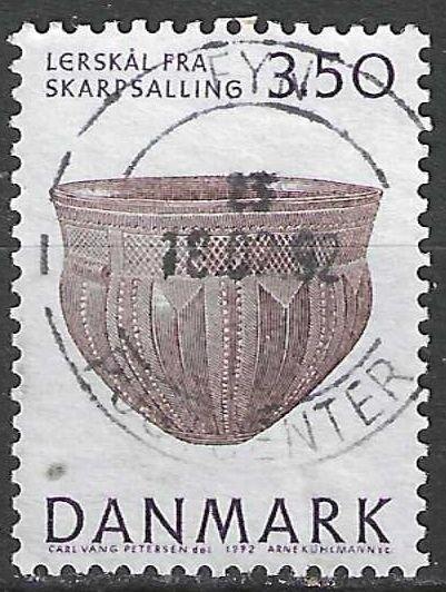 Denemarken 1992 - Yvert 1021 - Prehistorie - 3,50 k. (ST), Postzegels en Munten, Postzegels | Europa | Scandinavië, Gestempeld