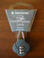 Samsonite Triple Combination Lock Reistas Baggage Kofferslot, 20 tot 30 cm, Minder dan 40 cm, Nieuw, Ophalen of Verzenden