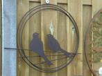 statue d oiseaux en fer forgé dans un cercle couleur brun, Enlèvement ou Envoi, Neuf