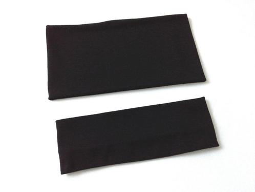 Lot de 2 bandeaux noirs en tissu pour cheveux, Handtassen en Accessoires, Uiterlijk | Haarverzorging, Gebruikt, Ophalen of Verzenden