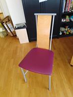 Chaises (Lot de 4) bois métal (violet), Huis en Inrichting, Stoelen, Ophalen, Gebruikt, Eén, Metaal