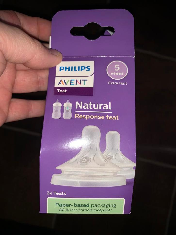 2x Avent spenen nr 5 extra fast, Kinderen en Baby's, Babyvoeding en Toebehoren, Nieuw, Overige typen, Ophalen