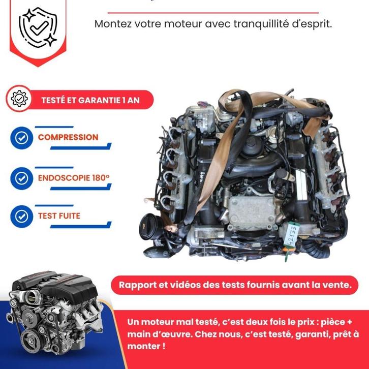 Moteur complet audi a8 d3 4.0 v8 tdi 275cv ase, Autos : Pièces & Accessoires, Moteurs & Accessoires, Audi, Neuf, Enlèvement ou Envoi