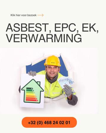 epc met asbestattest en EK geleverd in 1 dag bel 0468240201, Maison individuelle, Province du Brabant flamand, Jusqu'à 200 m²