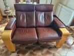 Stressless 2 places, Ophalen, Gebruikt, Tweepersoons, Leer