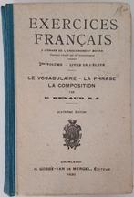 Livre ancien de 1930 : "Exercices français", Ophalen, Renaud E.