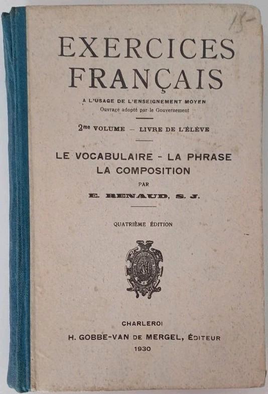 Livre ancien de 1930 : "Exercices français", Antiek en Kunst, Antiek | Boeken en Manuscripten, Ophalen