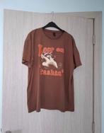Tshirt ROMWE maat L, Kleding | Heren, T-shirts, Maat 52/54 (L), Bruin, Ophalen of Verzenden, ROMWE
