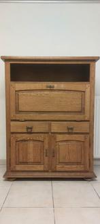 Handige secretretaire in hout., Ophalen, Gebruikt