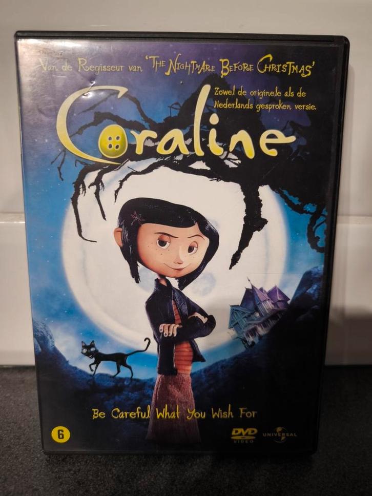 Mooie dvd Coraline (Nederlandse versie), Cd's en Dvd's, Dvd's | Kinderen en Jeugd, Zo goed als nieuw, Ophalen of Verzenden