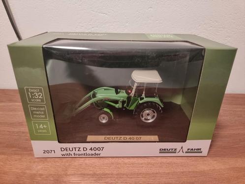 Deutz D 4007 met voorlader Weise Toys, Hobby en Vrije tijd, Modelauto's | 1:32, Nieuw, Tractor of Landbouw, Overige merken, Ophalen of Verzenden