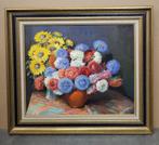 Jos DE LAET, vaas met bloemen, Antiek en Kunst, Ophalen of Verzenden